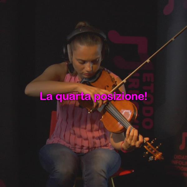 Lezione 049: Quarta posizione! - violino online, play violin online,   - tocar violin online, уроки игры на скрипке, Metodo Mirkovic - cours de violon en ligne, geige online lernen