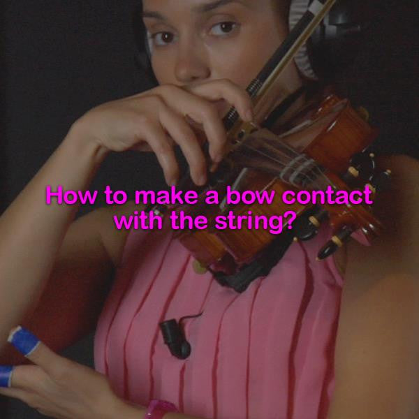 Lesson 006: How to make a bow contact with the string? - violino online, play violin online,   - tocar violin online, уроки игры на скрипке, Metodo Mirkovic - cours de violon en ligne, geige online lernen