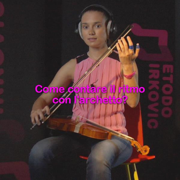Lezione 009: Come contare il ritmo con l'archetto? La nota da quattro battiti! Legato e staccato! - violino online, play violin online,   - tocar violin online, уроки игры на скрипке, Metodo Mirkovic - cours de violon en ligne, geige online lernen