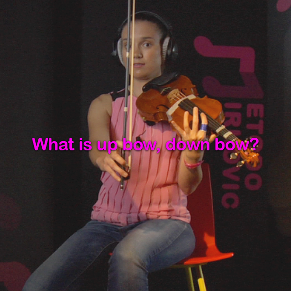 Lesson 015:What is up bow, down bow? - violino online, play violin online,   - tocar violin online, уроки игры на скрипке, Metodo Mirkovic - cours de violon en ligne, geige online lernen