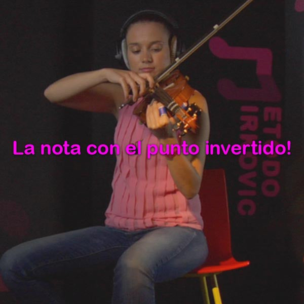 018: la nota con el punto invertido!! - violino online, play violin online,   - tocar violin online, уроки игры на скрипке, Metodo Mirkovic - cours de violon en ligne, geige online lernen