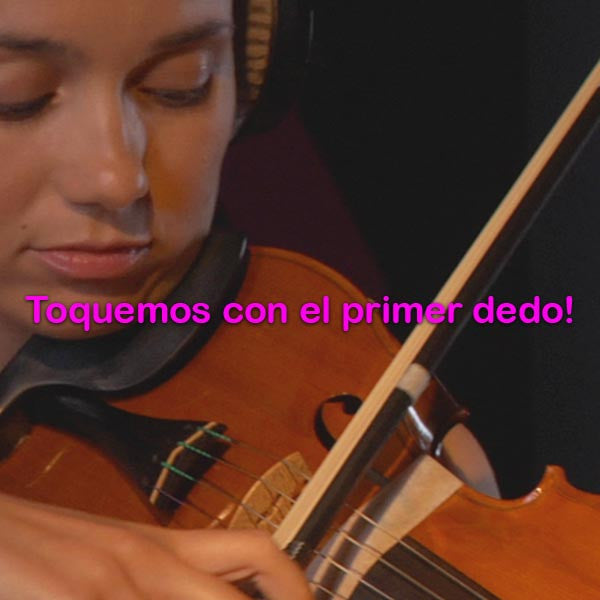 026: toquemos con el primer dedo! - violino online, play violin online,   - tocar violin online, уроки игры на скрипке, Metodo Mirkovic - cours de violon en ligne, geige online lernen