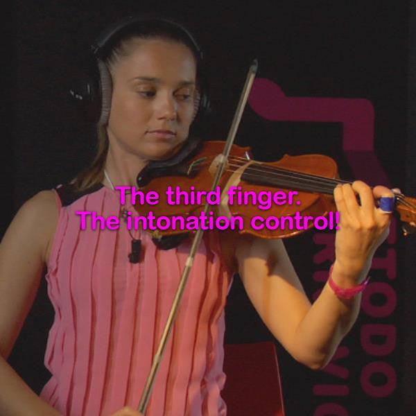 Lesson 029:The third finger. The intonation control! - violino online, play violin online,   - tocar violin online, уроки игры на скрипке, Metodo Mirkovic - cours de violon en ligne, geige online lernen