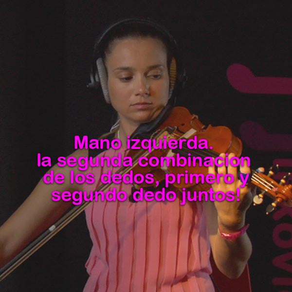 032: mano izquierda. la segunda combinacion de los dedos primer y segundo dedo juntos! - violino online, play violin online,   - tocar violin online, уроки игры на скрипке, Metodo Mirkovic - cours de violon en ligne, geige online lernen