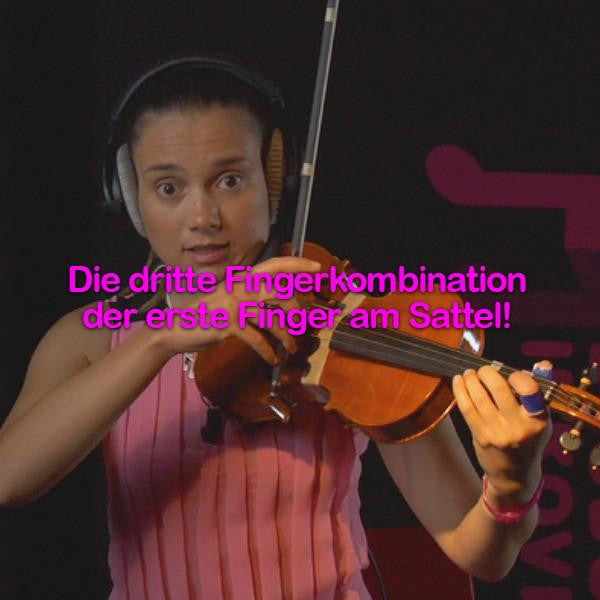Folge 033: Die dritte Fingerkombination - der erste Finger am Sattel! - violino online, play violin online,   - tocar violin online, уроки игры на скрипке, Metodo Mirkovic - cours de violon en ligne, geige online lernen