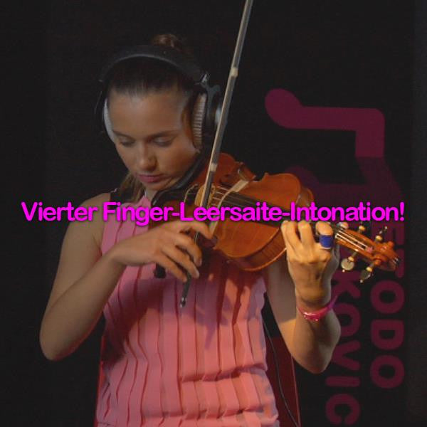 Folge 037: Vierter Finger-Leersaite-Intonation! - violino online, play violin online,   - tocar violin online, уроки игры на скрипке, Metodo Mirkovic - cours de violon en ligne, geige online lernen