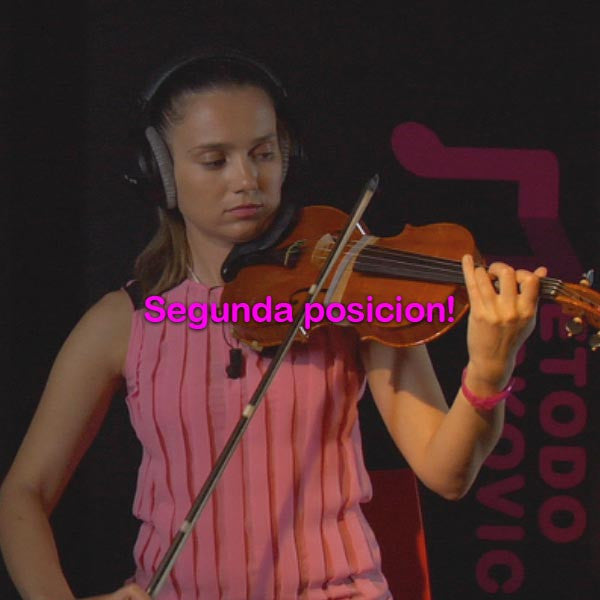 045: segunda posicion! - violino online, play violin online,   - tocar violin online, уроки игры на скрипке, Metodo Mirkovic - cours de violon en ligne, geige online lernen