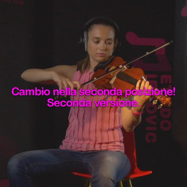 Lezione 047: Seconda posizione!versione 2! - violino online, play violin online,   - tocar violin online, уроки игры на скрипке, Metodo Mirkovic - cours de violon en ligne, geige online lernen