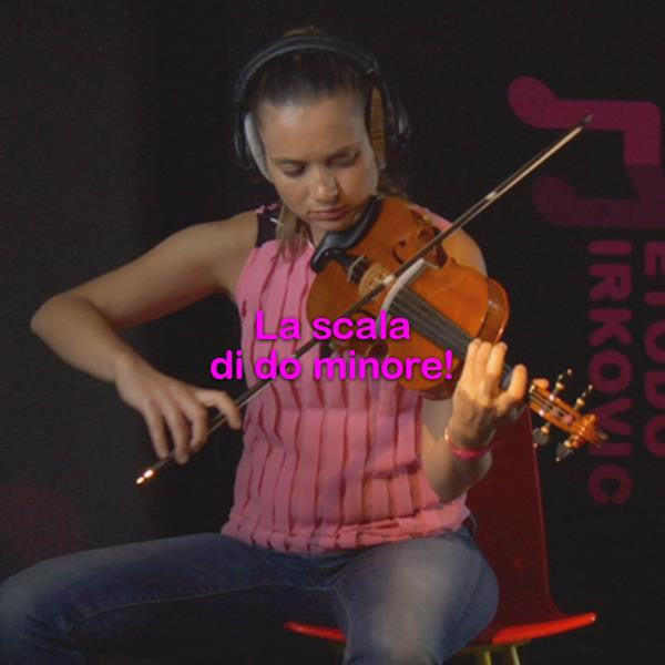 Lezione 064: La scala di do minore! - violino online, play violin online,   - tocar violin online, уроки игры на скрипке, Metodo Mirkovic - cours de violon en ligne, geige online lernen