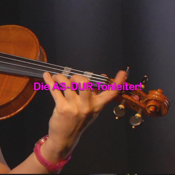 Folge 065:Die AS-DUR Tonleiter! - violino online, play violin online,   - tocar violin online, уроки игры на скрипке, Metodo Mirkovic - cours de violon en ligne, geige online lernen