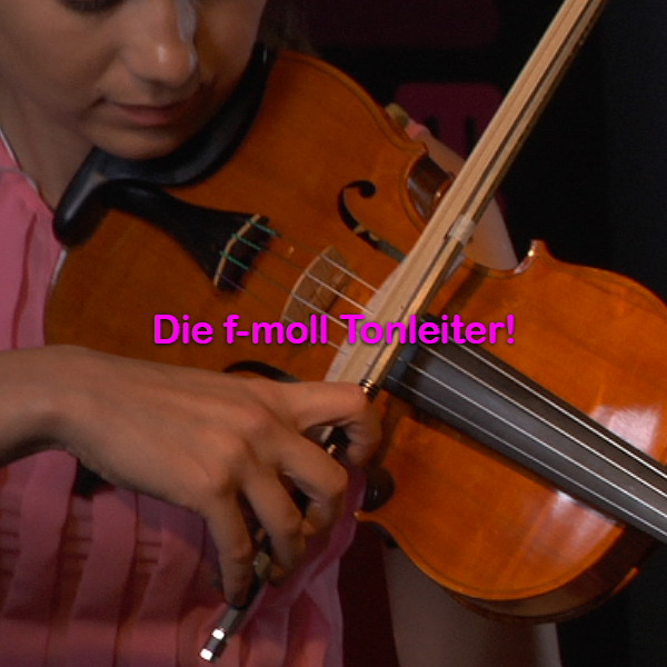 Folge 066:Die f-moll Tonleiter! - violino online, play violin online,   - tocar violin online, уроки игры на скрипке, Metodo Mirkovic - cours de violon en ligne, geige online lernen