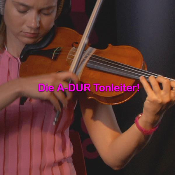 Folge 075: Die A-DUR Tonleiter! - violino online, play violin online,   - tocar violin online, уроки игры на скрипке, Metodo Mirkovic - cours de violon en ligne, geige online lernen