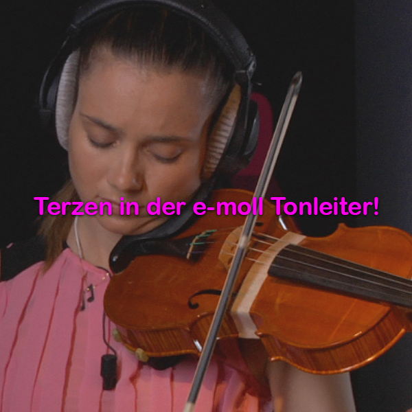 Folge 086: Terzen in der e-moll Tonleiter! - violino online, play violin online,   - tocar violin online, уроки игры на скрипке, Metodo Mirkovic - cours de violon en ligne, geige online lernen