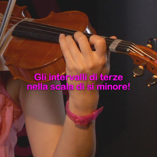 Lezione 088: Gli intervalli di terze nella scala di si minore! - violino online, play violin online,   - tocar violin online, уроки игры на скрипке, Metodo Mirkovic - cours de violon en ligne, geige online lernen