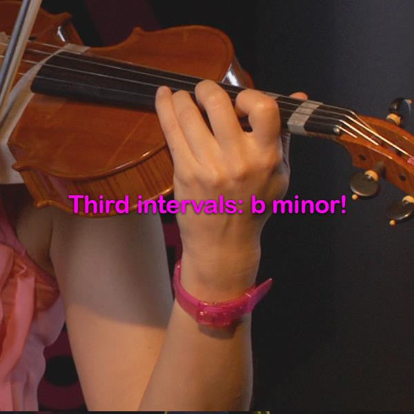 Lesson 088: Third intervals: b minor! - violino online, play violin online,   - tocar violin online, уроки игры на скрипке, Metodo Mirkovic - cours de violon en ligne, geige online lernen