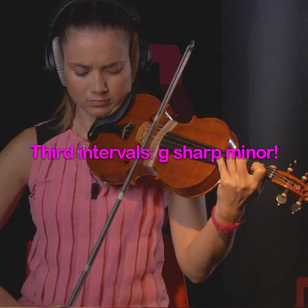 Lesson 094:Third intervals: g sharp minor! - violino online, play violin online,   - tocar violin online, уроки игры на скрипке, Metodo Mirkovic - cours de violon en ligne, geige online lernen