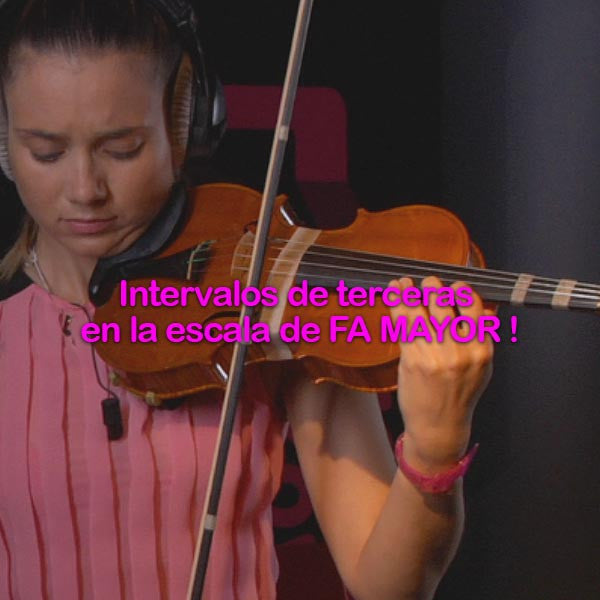 095:  intervalos    de    terceras    en    la    escala    de       FA    MAYOR    ! - violino online, play violin online,   - tocar violin online, уроки игры на скрипке, Metodo Mirkovic - cours de violon en ligne, geige online lernen