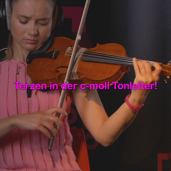 Folge 100: Terzen in der c-moll Tonleiter! - violino online, play violin online,   - tocar violin online, уроки игры на скрипке, Metodo Mirkovic - cours de violon en ligne, geige online lernen