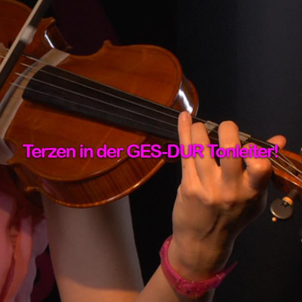 Folge 105: Terzen in der GES-DUR Tonleiter! - violino online, play violin online,   - tocar violin online, уроки игры на скрипке, Metodo Mirkovic - cours de violon en ligne, geige online lernen