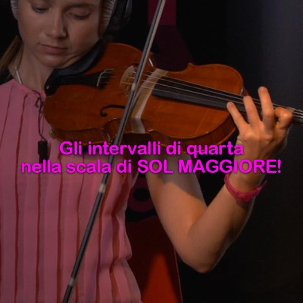Lezione 109: Gli intervalli di quarta nella scala di SOL MAGGIORE! - violino online, play violin online,   - tocar violin online, уроки игры на скрипке, Metodo Mirkovic - cours de violon en ligne, geige online lernen