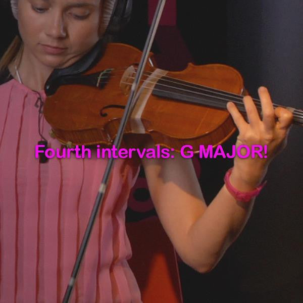 Lesson 109: Fourth intervals:G MAJOR! - violino online, play violin online,   - tocar violin online, уроки игры на скрипке, Metodo Mirkovic - cours de violon en ligne, geige online lernen
