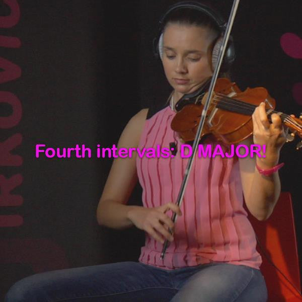 Lesson 111: Fourth intervals:D MAJOR! - violino online, play violin online,   - tocar violin online, уроки игры на скрипке, Metodo Mirkovic - cours de violon en ligne, geige online lernen