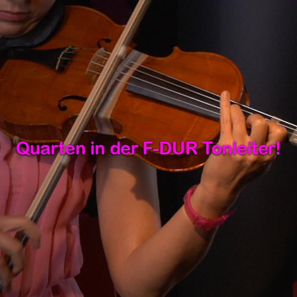 Folge 115: Quarten in der F-DUR Tonleiter! - violino online, play violin online,   - tocar violin online, уроки игры на скрипке, Metodo Mirkovic - cours de violon en ligne, geige online lernen