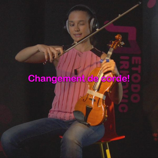 Leçon 011a: Changement de corde! - violino online, play violin online,   - tocar violin online, уроки игры на скрипке, Metodo Mirkovic - cours de violon en ligne, geige online lernen