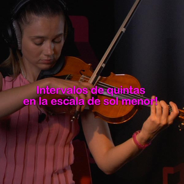 126: intervalos    de    quintas    en    la    escala    de    sol    menor! - violino online, play violin online,   - tocar violin online, уроки игры на скрипке, Metodo Mirkovic - cours de violon en ligne, geige online lernen