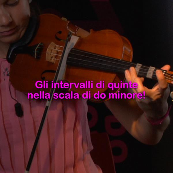 Lezione 128: Gli intervalli di quinte nella scala di do minore! - violino online, play violin online,   - tocar violin online, уроки игры на скрипке, Metodo Mirkovic - cours de violon en ligne, geige online lernen