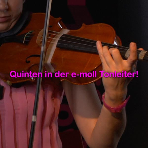 Folge 130: Quinten in der e-moll Tonleiter! - violino online, play violin online,   - tocar violin online, уроки игры на скрипке, Metodo Mirkovic - cours de violon en ligne, geige online lernen