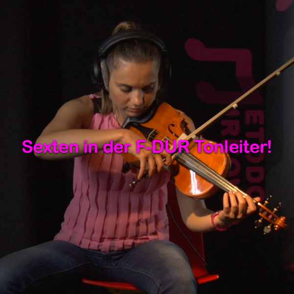 Folge 137: Sexten in der F-DUR Tonleiter! - violino online, play violin online,   - tocar violin online, уроки игры на скрипке, Metodo Mirkovic - cours de violon en ligne, geige online lernen