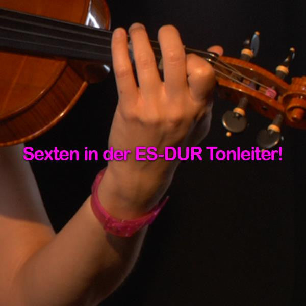 Folge 141: Sexten in der ES-DUR Tonleiter! - violino online, play violin online,   - tocar violin online, уроки игры на скрипке, Metodo Mirkovic - cours de violon en ligne, geige online lernen
