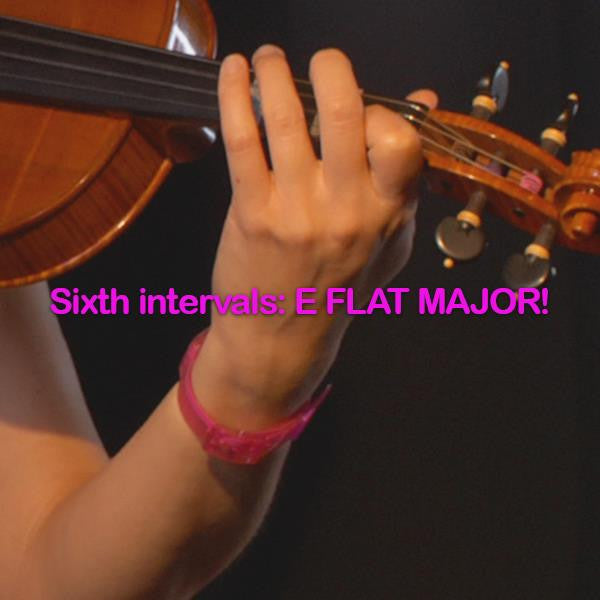 Lesson 141: Sixth intervals: E FLAT MAJOR! - violino online, play violin online,   - tocar violin online, уроки игры на скрипке, Metodo Mirkovic - cours de violon en ligne, geige online lernen