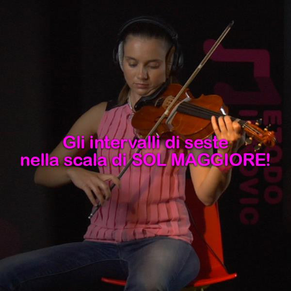 Lezione 143: Gli intervalli di seste nella scala di SOL MAGGIORE! - violino online, play violin online,   - tocar violin online, уроки игры на скрипке, Metodo Mirkovic - cours de violon en ligne, geige online lernen