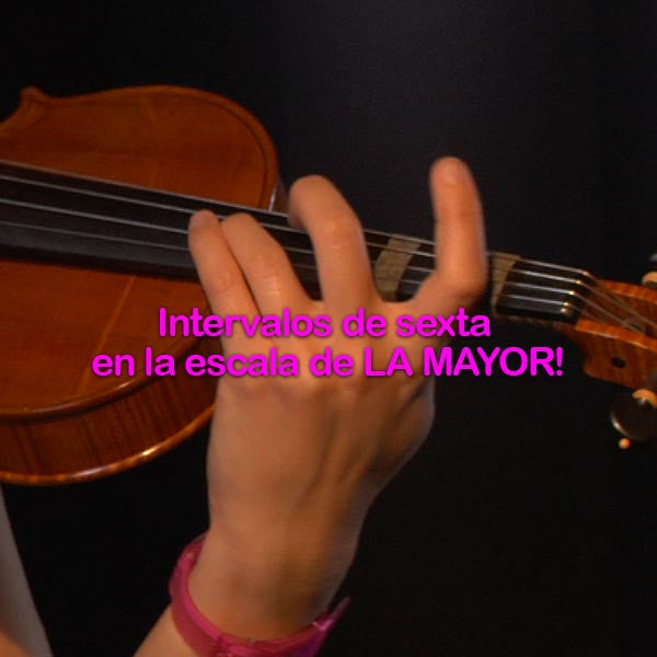 147:  intervalos    de    sexta    en    la    escala    de    LA    MAYOR! - violino online, play violin online,   - tocar violin online, уроки игры на скрипке, Metodo Mirkovic - cours de violon en ligne, geige online lernen