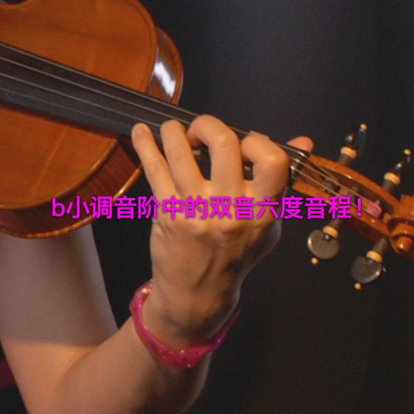 第 165 课 : b小调音阶中的双音六度音程！ - violino online, play violin online,   - tocar violin online, уроки игры на скрипке, Metodo Mirkovic - cours de violon en ligne, geige online lernen
