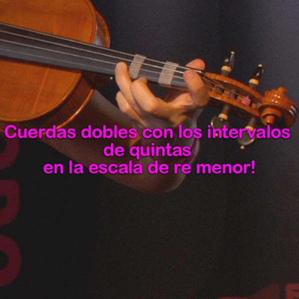 169: cuerdas  dobles    con    los    intervalos    de    quintas    en    la    escala    de    re    menor! - violino online, play violin online,   - tocar violin online, уроки игры на скрипке, Metodo Mirkovic - cours de violon en ligne, geige online lernen