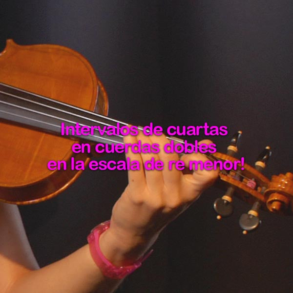 177: intervalos  de    cuartas    en    cuerdas    dobles    en    la    escala    de    re    menor! - violino online, play violin online,   - tocar violin online, уроки игры на скрипке, Metodo Mirkovic - cours de violon en ligne, geige online lernen