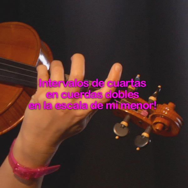 179: intervalos  de    cuartas    en    cuerdas    dobles    en    la    escala    de    mi    menor! - violino online, play violin online,   - tocar violin online, уроки игры на скрипке, Metodo Mirkovic - cours de violon en ligne, geige online lernen