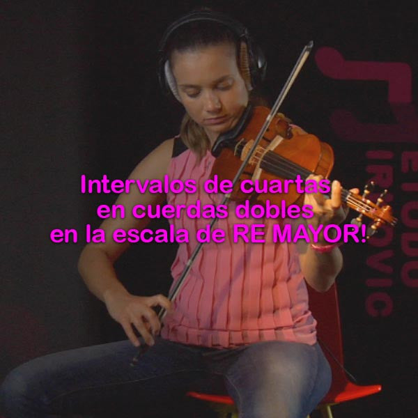180: intervalos  de    cuartas    en    cuerdas    dobles    en    la    escala    de    RE    MAYOR! - violino online, play violin online,   - tocar violin online, уроки игры на скрипке, Metodo Mirkovic - cours de violon en ligne, geige online lernen