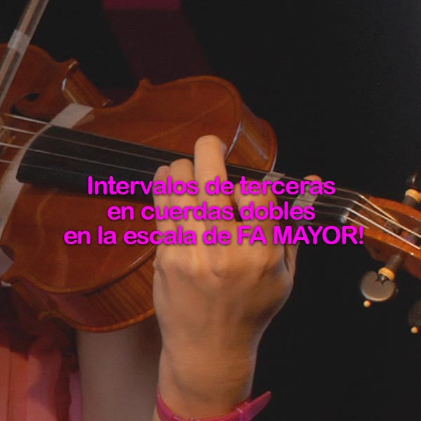 184:intervalos  de    terceras    en    cuerdas    dobles    en    la    escala    de    FA    MAYOR! - violino online, play violin online,   - tocar violin online, уроки игры на скрипке, Metodo Mirkovic - cours de violon en ligne, geige online lernen