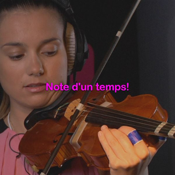 Leçon 021: Note d'un temps! - violino online, play violin online,   - tocar violin online, уроки игры на скрипке, Metodo Mirkovic - cours de violon en ligne, geige online lernen
