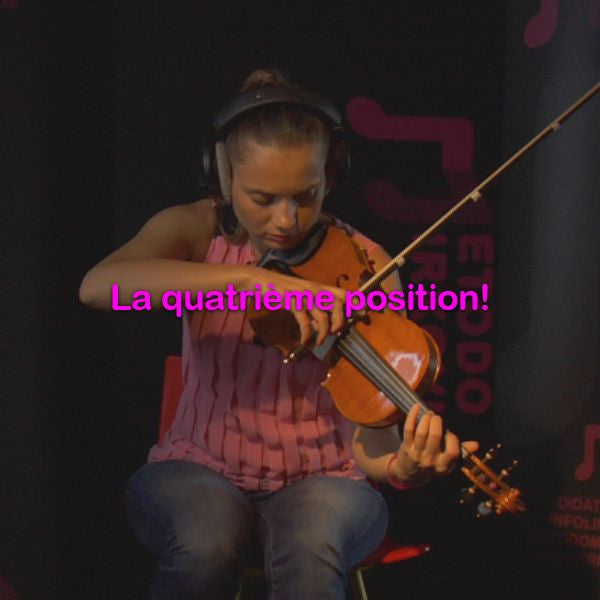 Leçon 049: La quatrième position! - violino online, play violin online,   - tocar violin online, уроки игры на скрипке, Metodo Mirkovic - cours de violon en ligne, geige online lernen