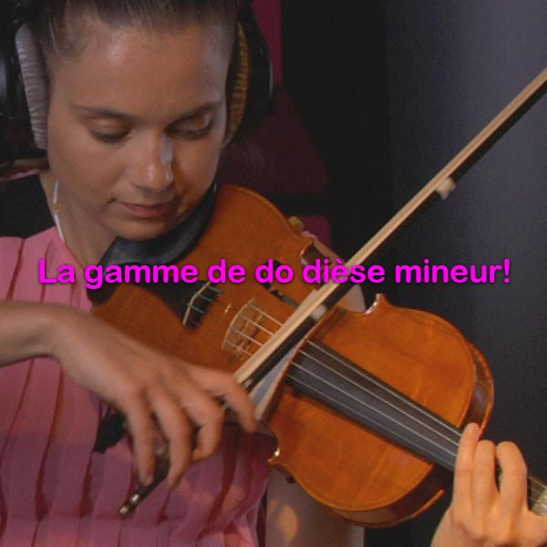 Leçon 078: La gamme de do dièse mineur! - violino online, play violin online,   - tocar violin online, уроки игры на скрипке, Metodo Mirkovic - cours de violon en ligne, geige online lernen