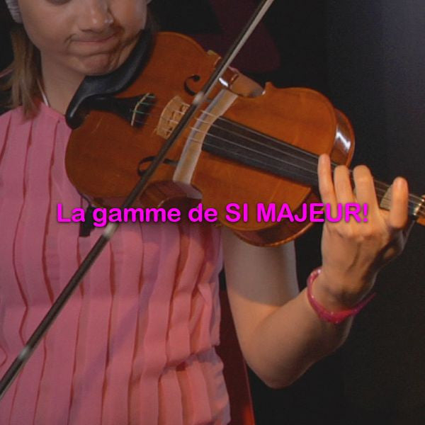 Leçon 079: La gamme de SI MAJEUR! - violino online, play violin online,   - tocar violin online, уроки игры на скрипке, Metodo Mirkovic - cours de violon en ligne, geige online lernen