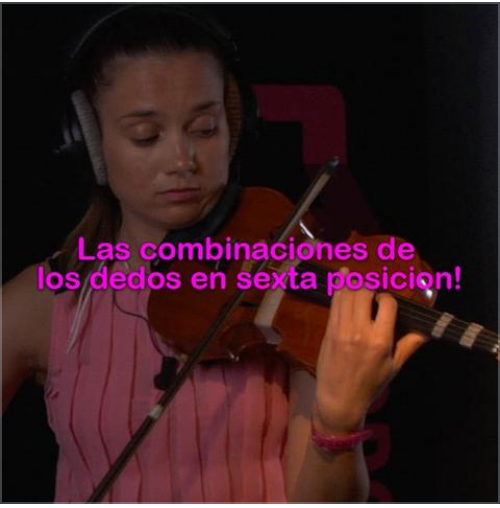 054b: las combinaciones de los dedos en sexta posicion! - violino online, play violin online,   - tocar violin online, уроки игры на скрипке, Metodo Mirkovic - cours de violon en ligne, geige online lernen